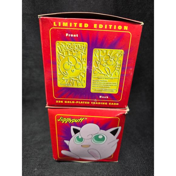 Pokémon Pokeball Jigglypuff Limited Edition Gold Plated 23K Pokemon Card 2 Sets - Picture 6 of 9